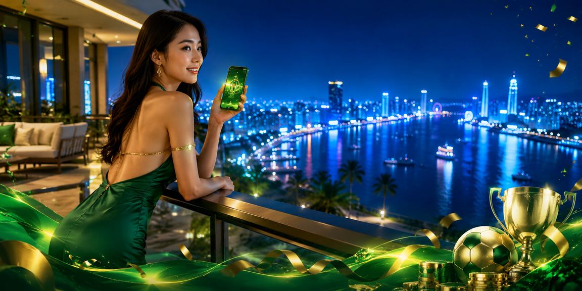 Người dùng tại Đà Nẵng kiểm tra giải thưởng cá cược trên điện thoại bên bờ biển