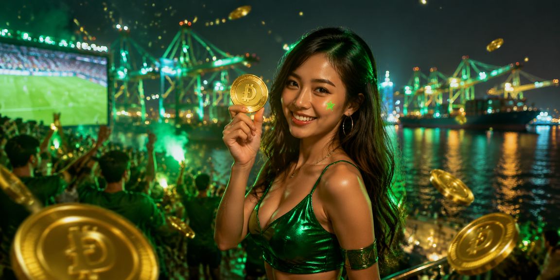 Ánh đèn neon tại Hải Phòng về đêm — người chơi kiểm tra mã voucher trên điện thoại