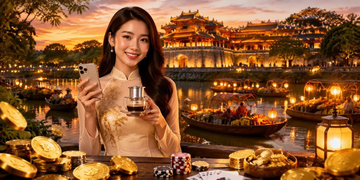 Người dùng tại Huế xem hướng dẫn nhập mã voucher bên ly cà phê